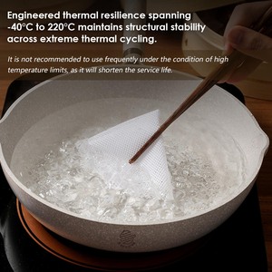 Jusen GJD4 - Tapete de Silicona Antiadherente, Ecológico, Plegable, Libre de BPA, Apto para Alimentos, Reutilizable, para Cocinar al Vapor, para Dumplings y <span class=keywords><strong>Bao</strong></span> - Product Image 3