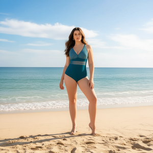 HDJ Plus Size One Piece <b>Swimsuit</b> Tummy Control Conservative Beachwear Sexy Monokini Bathing Suit BZ77066 - Product Image 3