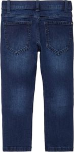 Jean en denim Wangsheng SOliver pour garçons, coupe droite vintage, taille mi-haute, en spandex/coton, avec impression en relief et délavage moyen - Product Image 5