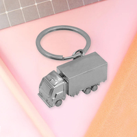 Nouveau modèle de porte-clés en métal plaqué argent personnalisé artisanat en métal moulé sous pression modèle de voiture 3D porte-clés porte-clés accessoires
