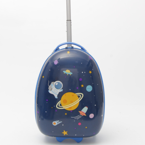 Valise à roulettes pour enfants, coque rigide, imprimé planètes spatiales, 1 pièce, roulettes pivotantes silencieuses à 360°, mini valise de <span class=keywords><strong>voyage</strong></span> - Product Image 1