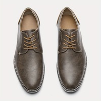 Chaussures habillées décontractées pour hommes grandes tailles, style vintage, en PU vieilli, confortables, polyvalentes et respirantes, pour le marché international