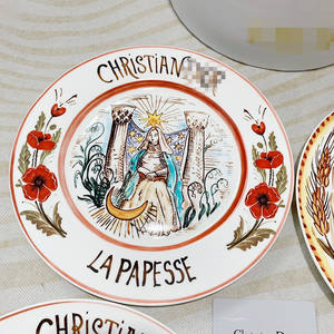 Nuevos Diseños de Platos de Cerámica con Motivo de Luna y Tarot, Juego de 4 Platos con Caja de Regalo - Product Image 6