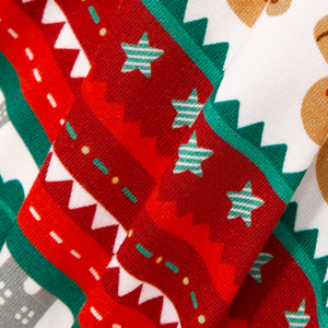 Combinaisons de Noël personnalisées en gros avec motifs imprimés pour bébés garçons, barboteuses en viscose de bambou biologique - Product Image 3
