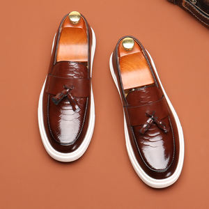 Chaussures habillées classiques pour hommes, style Oxford, en cuir, fabriquées en Chine, pour mariage et soirée - Product Image 4