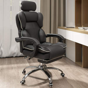 <span class=keywords><strong>Sedia</strong></span> da ufficio da corsa ergonomica nera di lusso con Design moderno <span class=keywords><strong>sedia</strong></span> girevole reclinabile in pelle di livello esecutivo per uso da capo/esecutivo - Product Image 1