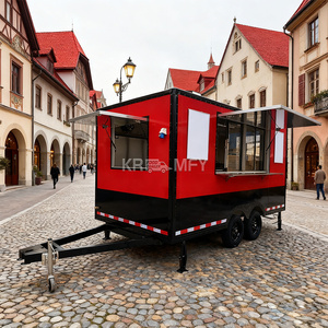 Ice Cream Mobile Street Carts Bubble Tea Vending Cart <b>Vintage</b> Food Trailer - Product Image 2