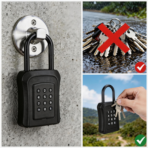 <span class=keywords><strong>Cassaforte</strong></span> Portatile KROVI GH02 in ABS con Sblocco Tramite Impronta Digitale, Password, Scheda e App Tuya per Porte in Legno/Acciaio/Alluminio/Vetro/Ottone - Product Image 6
