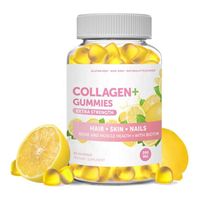 Gummies de collagène végétalien OEM ODM à marque privée avec vitamines C, E et biotine pour la croissance des cheveux, la santé de la peau, des ongles, des os et des muscles chez les hommes et les femmes