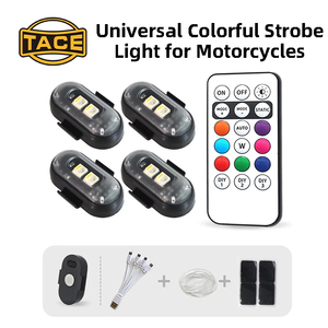 LED Mini Aircraft <b>Strobe</b> <b>Light</b> Wireless Remote Control Decorative <b>Light</b> for Car Motorcycle Rear Tail Flash Warning - Product Image 6