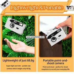 3ème génération Propre logo Colorful Rechargeable 35mm Réutilisable Film Cameras avec Flash Custom <span class=keywords><strong>Kodak</strong></span> <span class=keywords><strong>Vintage</strong></span> Retro Re Usable - Product Image 6