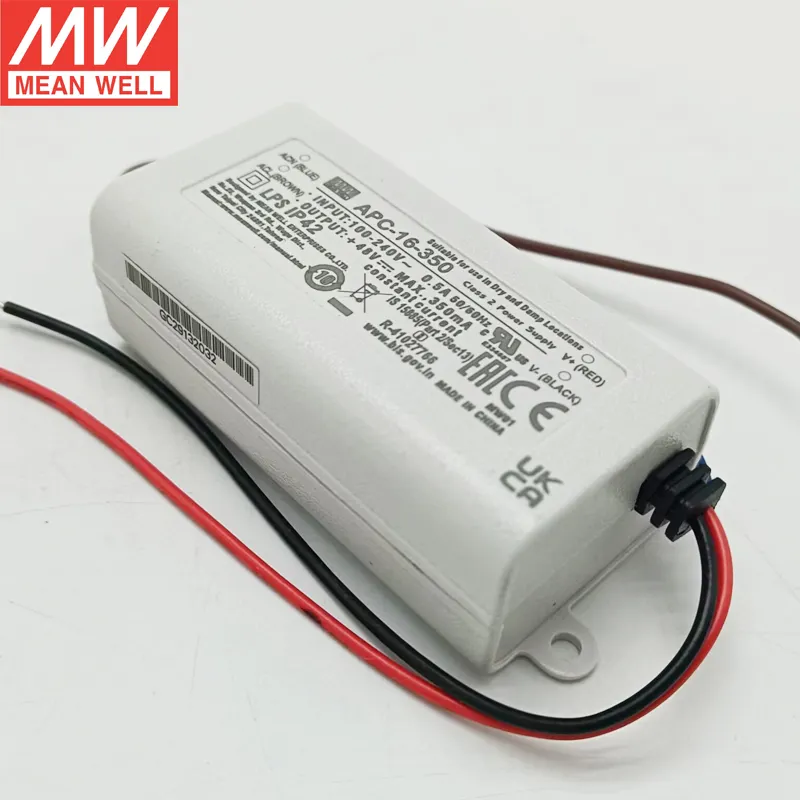 Low cost Mean Well APC-16-350 16W Single Output Switching Power Supply 350W Constant Current LED Driver 350MA