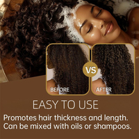 Huile de croissance capillaire naturelle Chebe en marque privée, super hydratante, issue d'Afrique, pour la réparation des cheveux, poudre de Chebe
