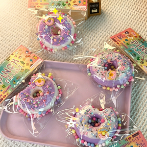 ของเล่นบีบมือรูปโดนัทสีสันสดใส ยอดฮิต บีบแล้วคืนรูปช้าๆ ช่วยผ่อนคลายความเครียด เหมาะสำหรับเด็กและผู้ใหญ่ - Product Image 2