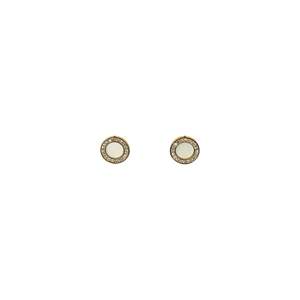 Fashion <b>Stud</b> <b>Earrings</b> 316L Stainless Steel PVD Gold Plating Sustainable Resistant Round Design - Product Image 1