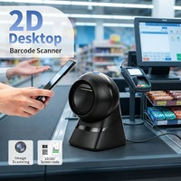 Lecteur de codes-barres de bureau GTCODESTAR GT-9120K, omnidirectionnel, lecteur de codes QR 2D, lecteur de codes QR filaire COMS