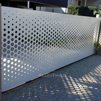 Panneaux de façade en aluminium perforé décoratifs Alumtimes, découpés au laser, ignifuges, imperméables, pour l'habillage extérieur des bâtiments