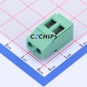 DG129-5.08-02P-14-00A(H) Screw Terminal Block Through hole Component (THT),P=5.08mm Connector 1x2P 5.08mm Green Through Hole - Product Image 1