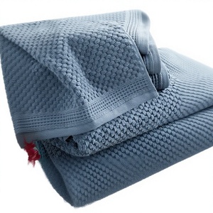 Toallas de Baño y Ducha Minimalistas con Borde Jacquard, Tejidas en Mezcla de Algodón, Ecológicas, Absorbentes, de Secado Rápido, Suaves, de Primera Calidad para Uso Hotelero - Product Image 1