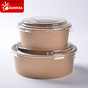 Tigela de papel para embalagem de alimentos e salada com impressão personalizada - Product Image 2