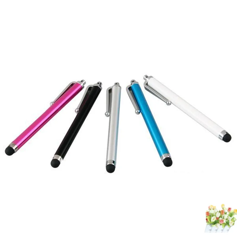 OEM JINHF Stylus dokunmatik ekran Stylus kalem IPhone Samsung akıllı Tablet telefon PC IPad IPod 8 renkler