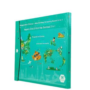 Bán buôn ba trong một từ ghép hình câu đố trẻ em phim hoạt hình đồ chơi giấy Thế Giới Trung Quốc bản đồ mẫu giáo Địa Lý PC - Product Image 3