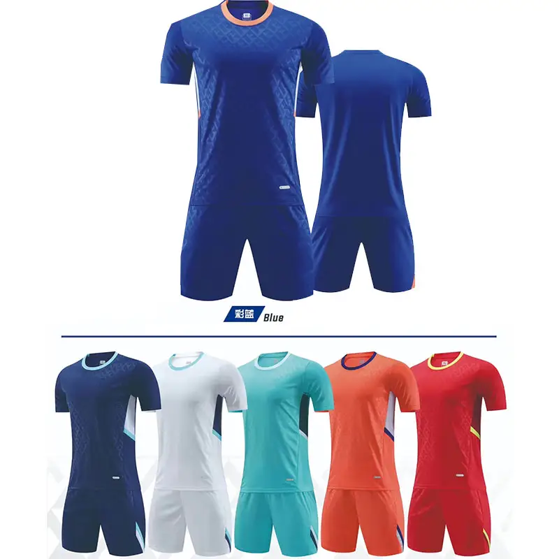 Stock soccer jersey set tuta da calcio stock custom made adult child