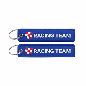 Ready to Ship Round Sublimation Keychain Manufacturer Polyester Fabric Style for Souvenir Shops and Event Gifts - Product Image 1