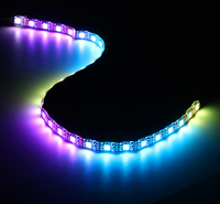 Kombo Keyboard dan Mouse Gaming Senseled untuk PC Gamer, Keyboard Mekanik dengan Lampu LED ARGB Magnet Strip dan Mouse Berkabel