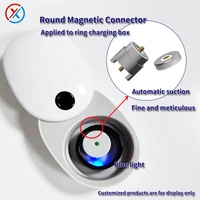 Conector magnético ultrafino adecuado para estuche de carga de anillo inteligente, conector magnético macho y hembra