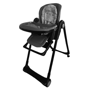 Chaise haute portable moderne 2-en-<span class=keywords><strong>1</strong></span> en plastique pour bébé, chaise haute pour enfants, chaises d'alimentation pliables, hauteur réglable, siège en PU - Product Image 6