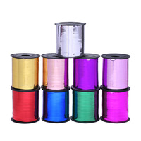 Ruban en plastique gaufré laser pour ballons, 100/250/500 yards, ruban métallique pour emballage cadeau, décorations de fête