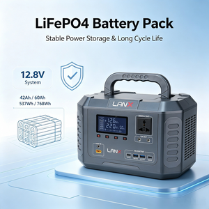 Emergency Portable 600W-1000W LiFePO4 Battery Power <b>System</b> MPPT Controller Pure Sine Wave Inverter Outdoor Camping Flashlight - Product Image 4