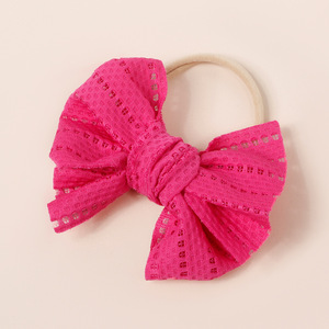 En gros Chouchous à nœuds pour bébés filles, mignons, en tissu ajouré, pour la photographie d'enfants - Product Image 6