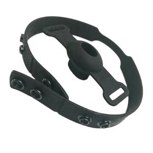 Prix usine de haute qualité rouge noir Silicone + cuir balle gag bouche balle BDSM Bondage lèvres anneau ouvert Gag balle jouets sexe adulte - Product Image 2