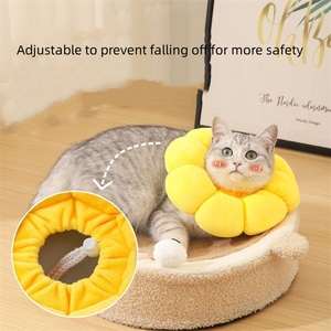 Kerah kucing donat nyaman Anti gigitan pemulihan Elizabeth kerah kerucut bedah untuk anjing kecil sedang besar - Product Image 2