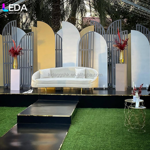 LEDA Modern Custom Wedding Backdrop Acrylic Arch Event Stage Decorations Large Backdrop for Party Decoration - Product Image 1