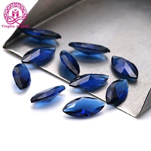 Yingma bijoux pas cher en gros <span class=keywords><strong>prix</strong></span> 100 pièces par sac <span class=keywords><strong>marquise</strong></span> forme saphir bleu <span class=keywords><strong>verre</strong></span> pierre précieuse en vrac pour la fabrication de bijoux - Product Image 2