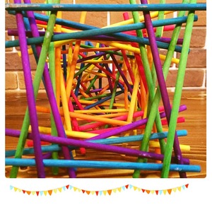 Bastoncini Colorati in Legno FOSKA per Lavoretti Fai-da-Te, per Bambini per <span class=keywords><strong>Imparare</strong></span> il Ritmo e Sviluppare il Riconoscimento dei Colori - Product Image 6