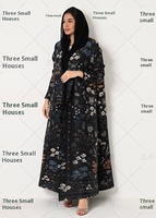 Miyake 2025 nouvelle mode modeste élégant ample mince grande taille plissé Cardigan longue Robe musulmane manteau pour les femmes en Polyester Eid