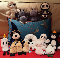 Collection Porte-clés en peluche Halloween Style Jellyca, motifs Vampire, Aubergine, Citrouille, Ours, en coton PP avec base lestée, anti-stress, cadeau