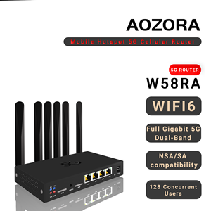 Router Celular WiFi 6 5G CPE, Doble SIM (Nano/eSIM), Easy-Mesh, Soporte VPN, WEP, 3 Puertos LAN, 6 Antenas, Gateway Portátil SOHO US - Product Image 5