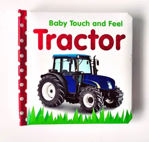 Design personalizzato baby Tractor touch board libri stampa bambini libri educativi per l'asilo