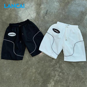 Setelan Jaket dan Celana Pendek Kasual Pria Model Baggy dengan Resleting, Bahan Nylon Berkualitas Tinggi, 2 Potong, Cocok untuk Olahraga dan Aktivitas Luar Ruangan - Product Image 3