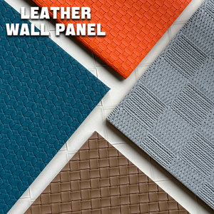 Papel Tapiz de PVC Insonorizante 3D, Panel de Pared de Cuero de Diseño Moderno, Placa de Bambú, Madera, Carbono y Oro <span class=keywords><strong>para</strong></span> Gimnasio, Impermeable <span class=keywords><strong>para</strong></span> Uso Doméstico - Product Image 1