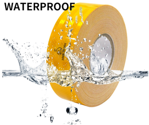 Commercio all'ingrosso della fabbrica 104 del pezzo nastro riflettente 2 pollici impermeabile materiale giallo bianco rosso nastro riflettente per la pista del camion - Product Image 4