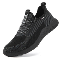 Chaussures de sécurité bon marché, légères et confortables, en maille, anti-choc et anti-coup de couteau pour hommes, industrielles et de construction