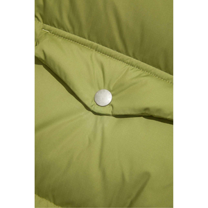 سترة منتفخة خضراء زيتونية قابلة للتخصيص للرجال-قماش بوليستر ، تصميم مبطن ، دافئ وأنيق ، مثالي للأزياء الشتوية - Product Image 6