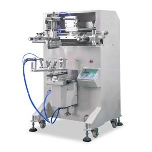 Imprimante à écran cylindrique semi-automatique certifiée CE, état neuf, pour l'étiquetage des tubes souples, des pots en plastique et des gobelets en verre - Product Image 5