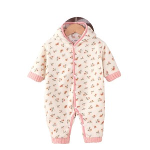 <span class=keywords><strong>Pijama</strong></span> Enterizo Cálido de Forro Polar de Doble Cara con Capucha para Bebé 2026, Unisex, para Recién Nacido, Ropa de Casa, Colección Otoño-Invierno - Product Image 1